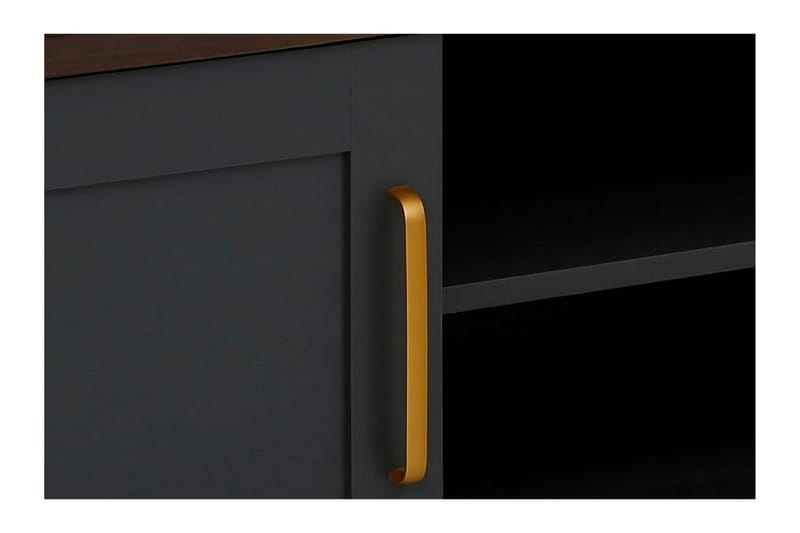 Juntolah Tv-bänk 160x39 cm - Svart - Möbler - Tv möbel & mediamöbel - TV bänk & mediabänk