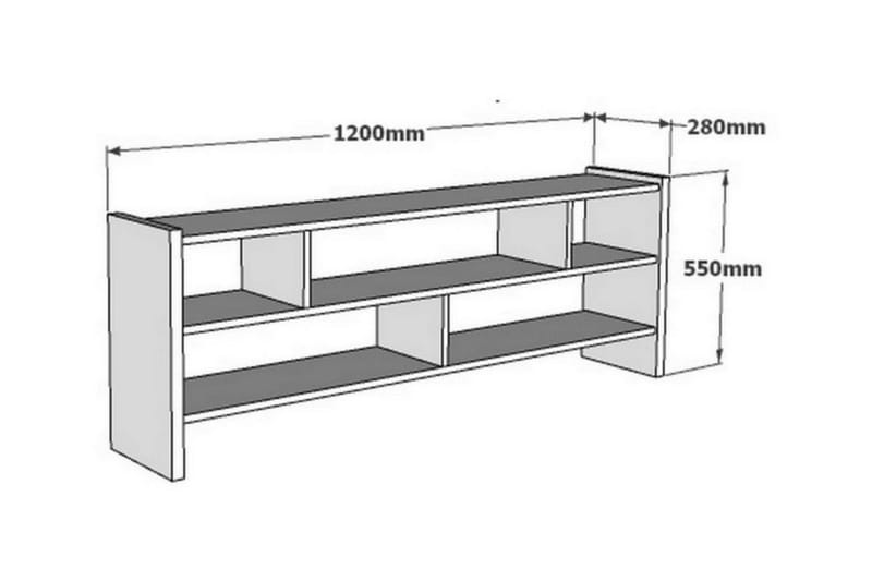 Jysaiah TV-Bänk 120 cm - Vit - Möbler - Tv möbel & mediamöbel - TV bänk & mediabänk