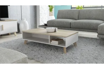 Kardos TV-bänk 110 cm - Vit/Ek - Möbler - Tv möbel & mediamöbel - TV bänk & mediabänk