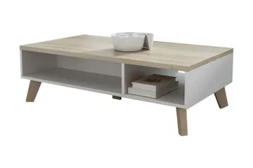 Kardos TV-bänk 110 cm - Vit/Ek - Möbler - Tv möbel & mediamöbel - TV bänk & mediabänk