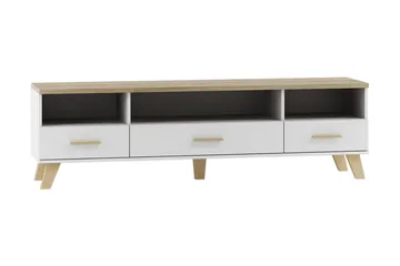 Kardos TV-bänk 180 cm i Ek - Vit|Beige - Möbler - Tv möbel & mediamöbel - TV bänk & mediabänk