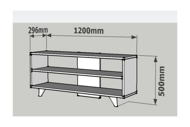 Kathrina TV-Bänk 120 cm - Oak - TV bänk & mediabänk