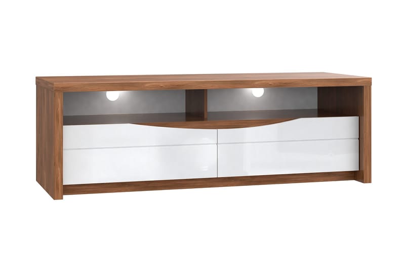 Keoisha TV-Bänk 148 cm, Brun/Vit