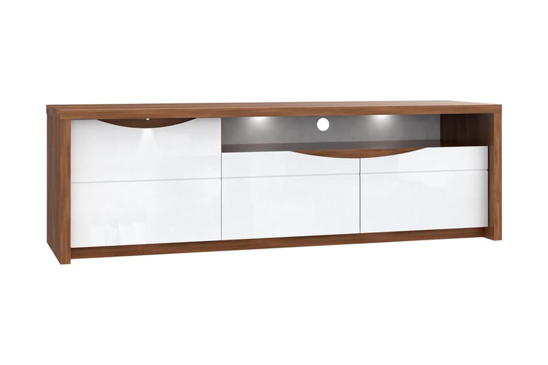 Keoisha TV-Bänk 189 cm - Brun/Vit - Möbler - Tv möbel & mediamöbel - TV bänk & mediabänk
