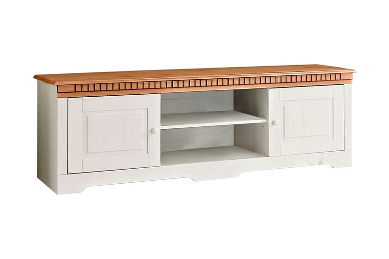 Kersey TV-bänk 175 cm - Vit/Brun - Möbler - Tv möbel & mediamöbel - TV bänk & mediabänk