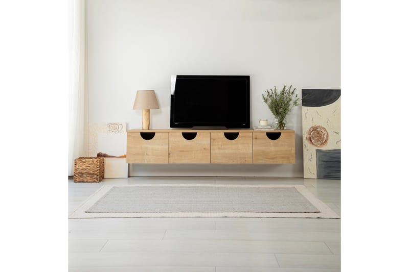 Khalidur Tv-bänk 180 cm - Ek - Möbler - Tv möbel & mediamöbel - TV bänk & mediabänk