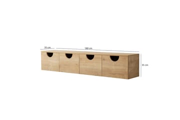 Khalidur Tv-bänk 180 cm - Ek - Möbler - Tv möbel & mediamöbel - TV bänk & mediabänk