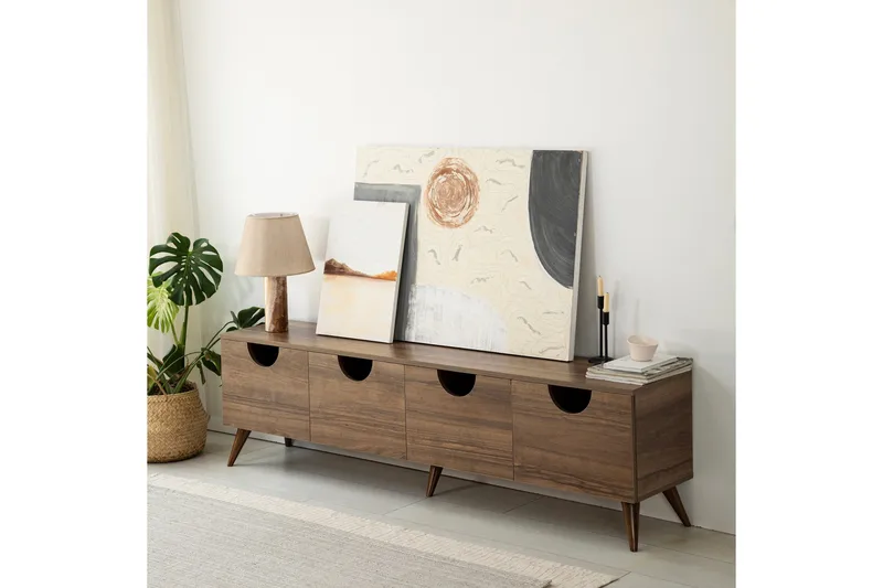 Khalidur Tv-bänk 180 cm, Valnöt