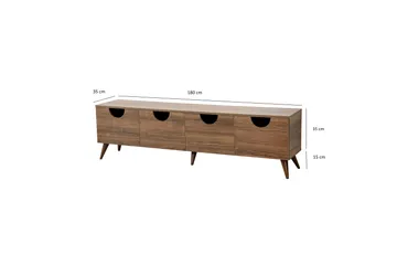 Khalidur Tv-bänk 180 cm - Valnöt - Möbler - Tv möbel & mediamöbel - TV bänk & mediabänk