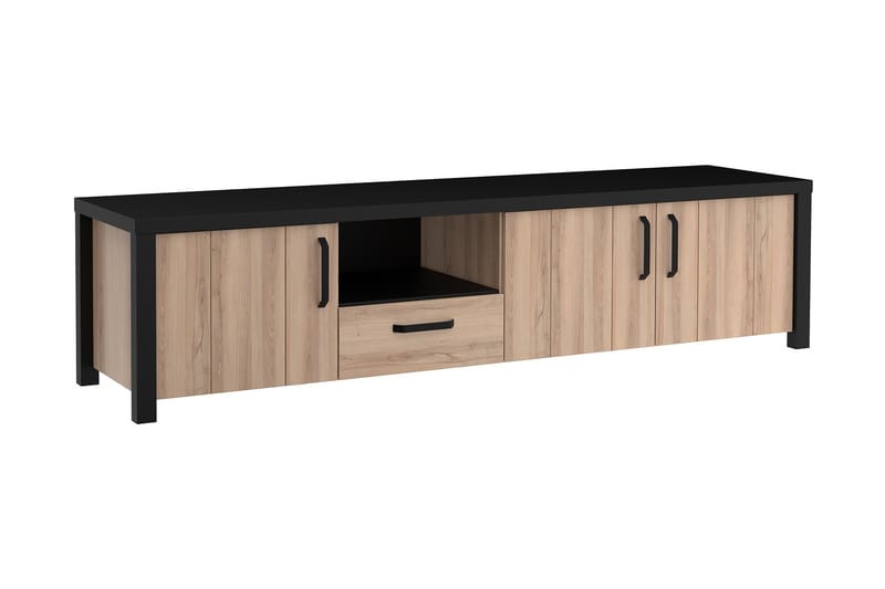 Konitsa Tv-bänk 210 cm - Brun/Svart - Möbler - Tv möbel & mediamöbel - TV bänk & mediabänk