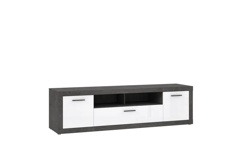 Kranea Tv-bänk 213 cm - Grå/Vit - Möbler - Tv möbel & mediamöbel - TV bänk & mediabänk