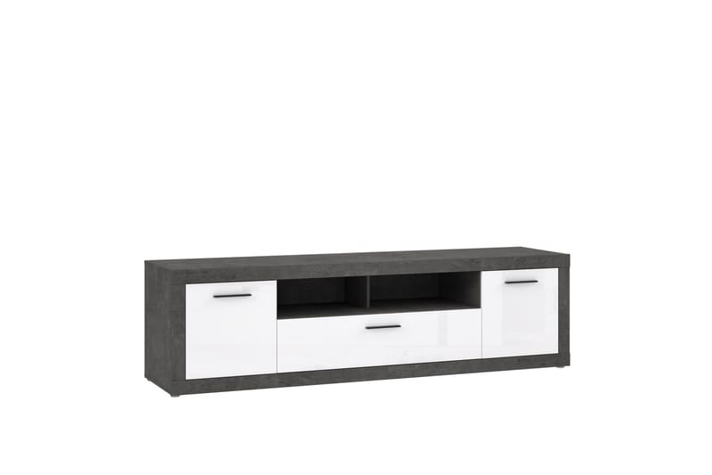 Kranea Tv-bänk 213 cm - Grå/Vit - Möbler - Tv möbel & mediamöbel - TV bänk & mediabänk
