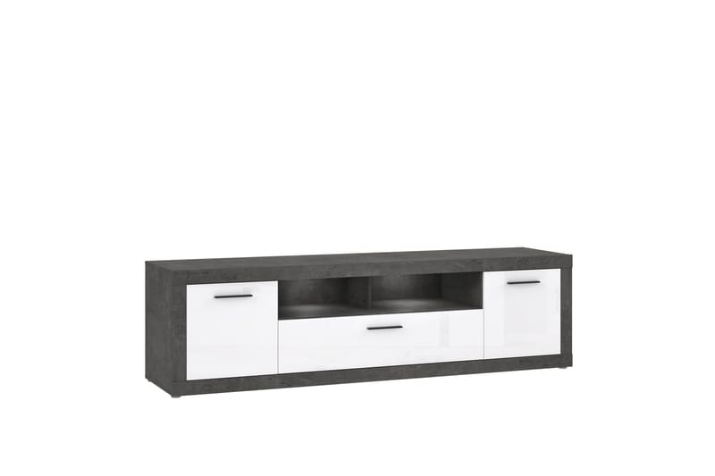 Kranea Tv-bänk 213 cm - Grå/Vit - Möbler - Tv möbel & mediamöbel - TV bänk & mediabänk