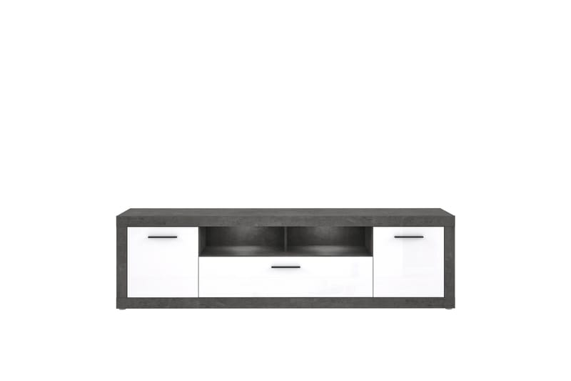 Kranea Tv-bänk 213 cm - Grå/Vit - Möbler - Tv möbel & mediamöbel - TV bänk & mediabänk