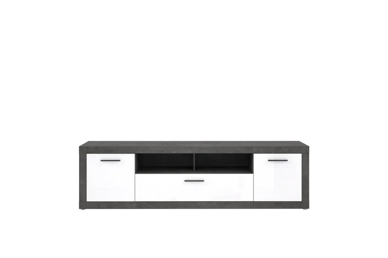 Kranea Tv-bänk 213 cm - Grå/Vit - Möbler - Tv möbel & mediamöbel - TV bänk & mediabänk