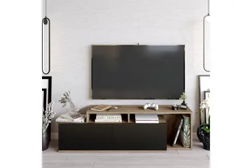 Lameyze Tv-bänk 150 cm - Mörkbrun/Svart - Möbler - Tv möbel & mediamöbel - TV bänk & mediabänk