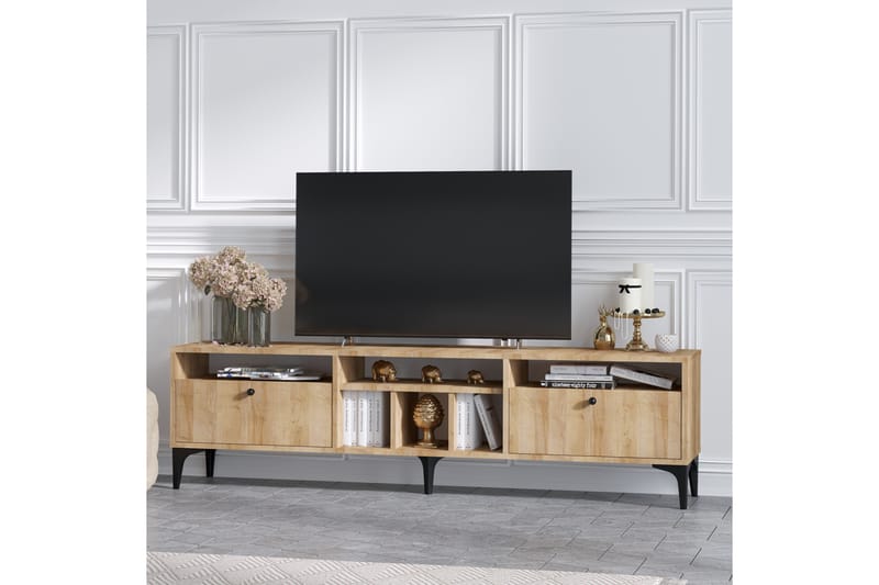 Lanzano Tv-bänk 180 cm - Natur - TV bänk & mediabänk
