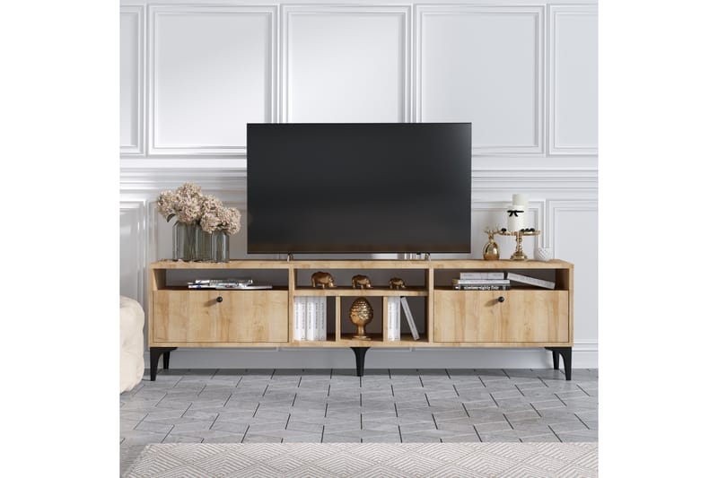 Lanzano Tv-bänk 180 cm - Natur - Möbler - Tv möbel & mediamöbel - TV bänk & mediabänk