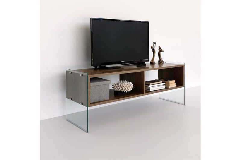 Lekkenne TV-bänk 122 cm - Brun - Möbler - Tv möbel & mediamöbel - TV bänk & mediabänk