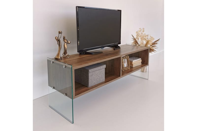 Lekkenne TV-bänk 122 cm - Brun - Möbler - Tv möbel & mediamöbel - TV bänk & mediabänk
