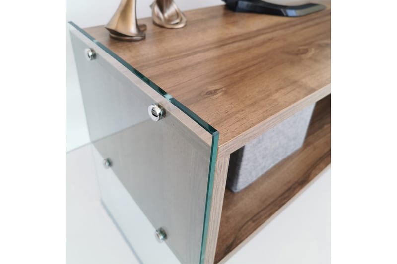 Lekkenne TV-bänk 122 cm - Brun - Möbler - Tv möbel & mediamöbel - TV bänk & mediabänk