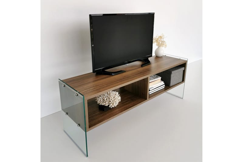Lekkenne TV-bänk 122 cm - Brun - Möbler - Tv möbel & mediamöbel - TV bänk & mediabänk