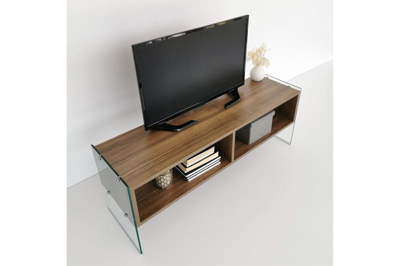 Lekkenne TV-bänk 122 cm - Brun - Möbler - Tv möbel & mediamöbel - TV bänk & mediabänk