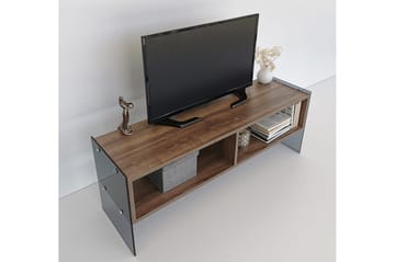 Lekkenne TV-bänk 122 cm - Mörkbrun - Möbler - Tv möbel & mediamöbel - TV bänk & mediabänk
