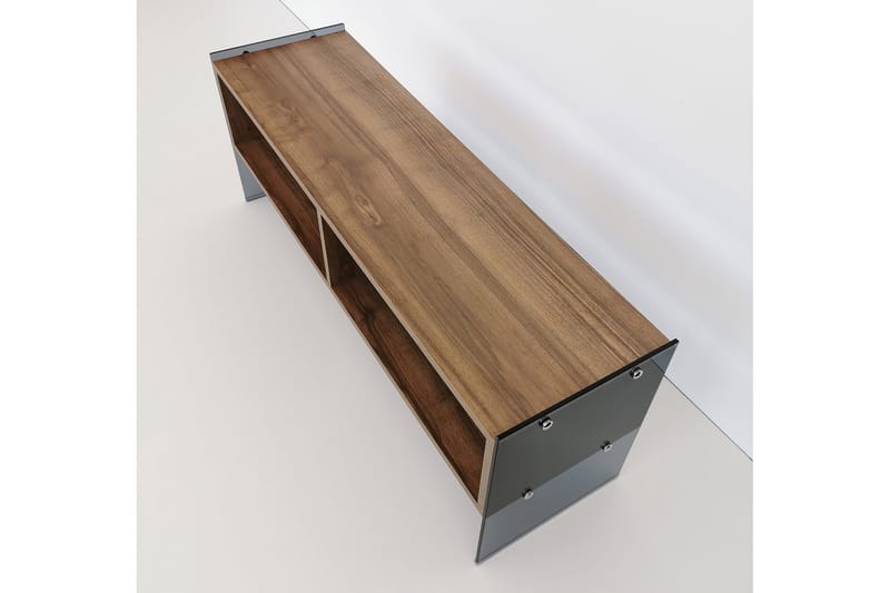 Lekkenne TV-bänk 122 cm - Mörkbrun - Möbler - Tv möbel & mediamöbel - TV bänk & mediabänk