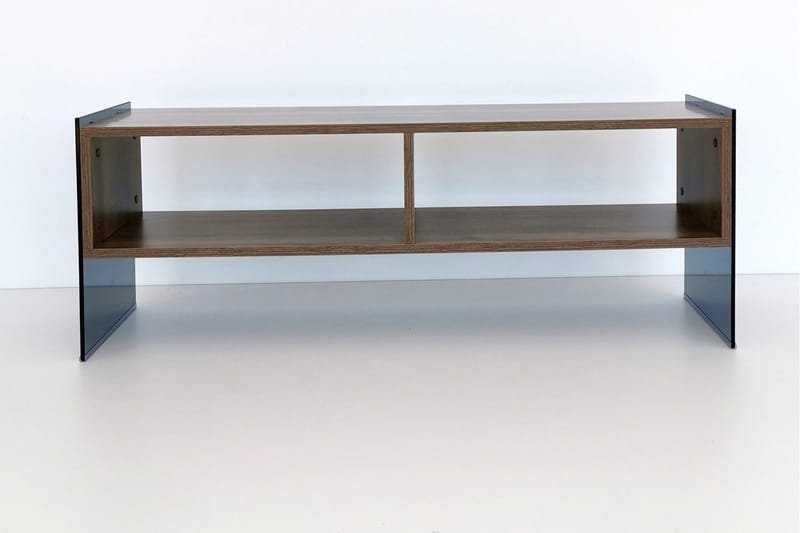Lekkenne TV-bänk 122 cm - Mörkbrun - Möbler - Tv möbel & mediamöbel - TV bänk & mediabänk
