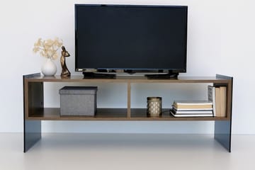 Lekkenne TV-bänk 122 cm - Mörkbrun - Möbler - Tv möbel & mediamöbel - TV bänk & mediabänk