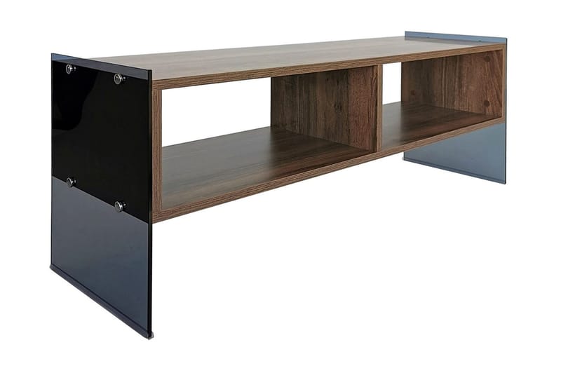Lekkenne TV-bänk 122 cm - Mörkbrun - Möbler - Tv möbel & mediamöbel - TV bänk & mediabänk