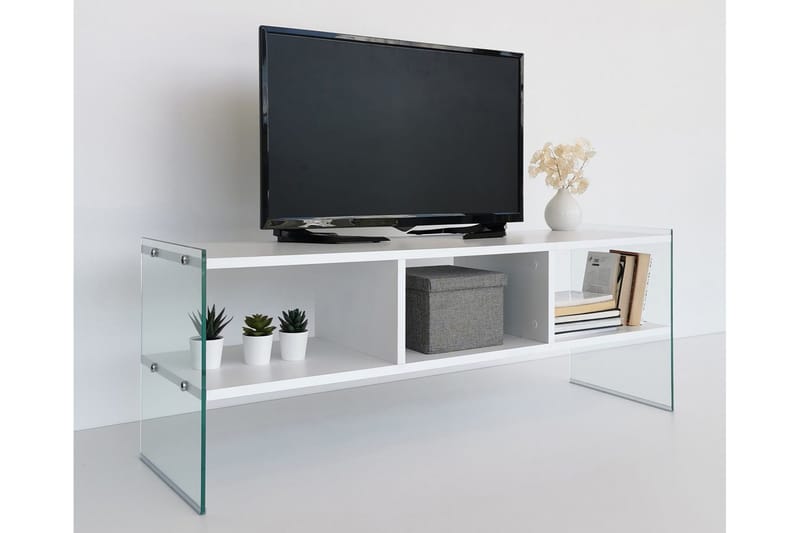 Lekkenne TV-bänk 122 cm - Vit - Möbler - Tv möbel & mediamöbel - TV bänk & mediabänk