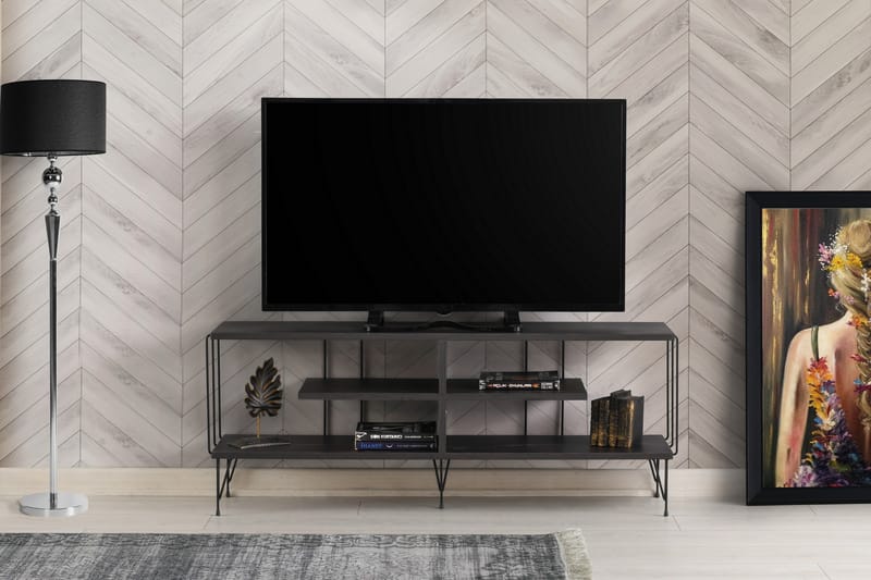Leopoldis Tv-bänk 120 cm - Mörkbrun - Möbler - Tv möbel & mediamöbel - TV bänk & mediabänk