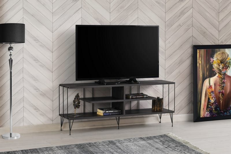 Leopoldis Tv-bänk 120 cm - Mörkbrun - Möbler - Tv möbel & mediamöbel - TV bänk & mediabänk