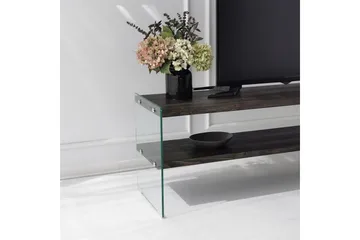 Lepinas Golvstående Tv Bänk 140 cm i Målat Trä - Mörkbrun - Möbler - Tv möbel & mediamöbel - TV bänk & mediabänk