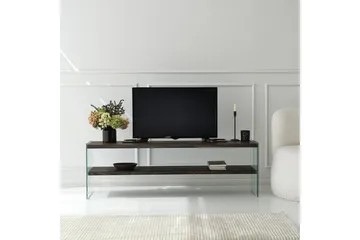Lepinas Golvstående Tv Bänk 140 cm i Målat Trä - Mörkbrun - Möbler - Tv möbel & mediamöbel - TV bänk & mediabänk