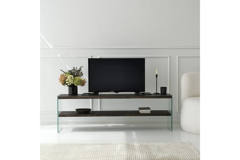 Lepinas Tv-bänk 140 cm - Antracit - Möbler - Tv möbel & mediamöbel - TV bänk & mediabänk