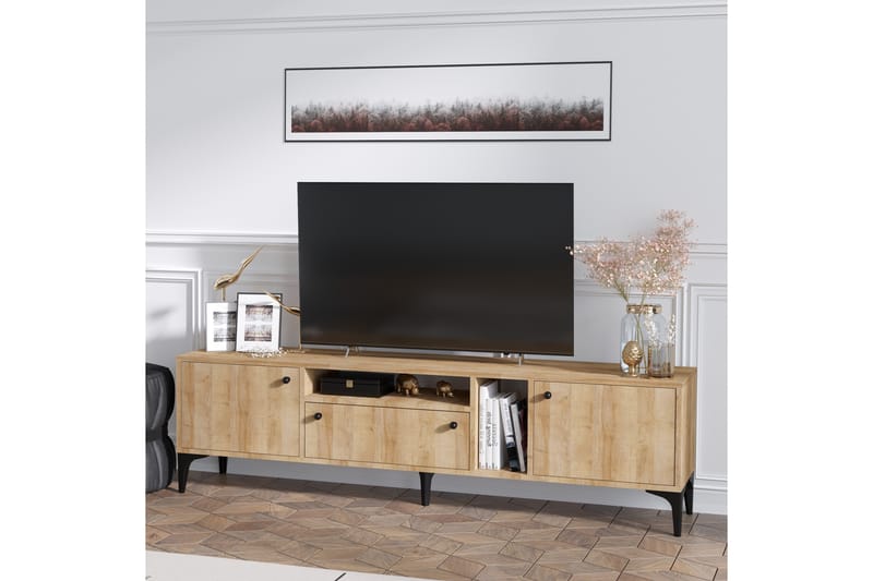 Liscard Tv-bänk 180 cm - Natur - Möbler - Tv möbel & mediamöbel - TV bänk & mediabänk