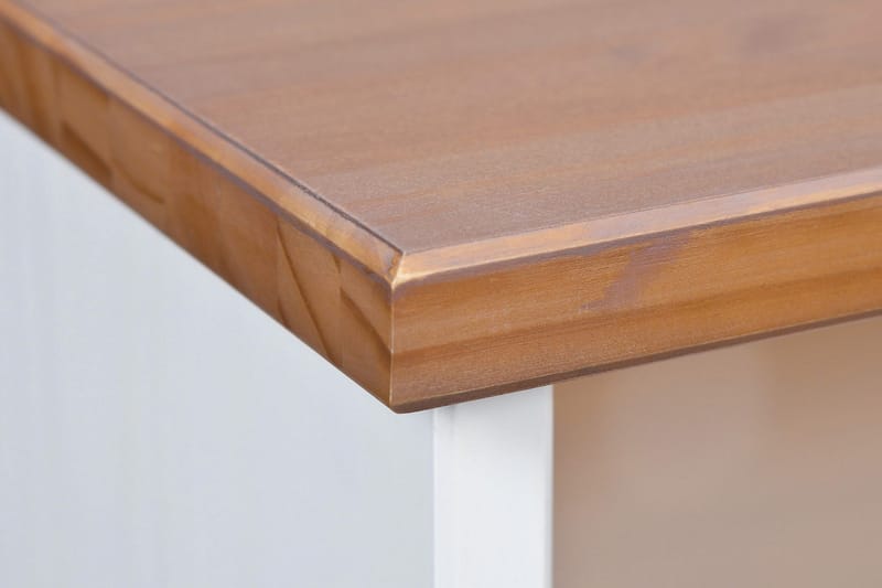 Livesey TV-bänk 180 cm - Vit/Brun - Möbler - Tv möbel & mediamöbel - TV bänk & mediabänk