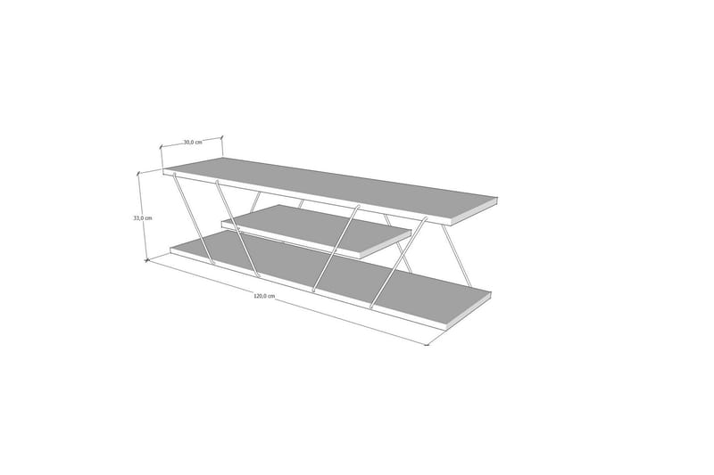 Ljusfors Tv-bänk 120 cm - Gul/Svart - Möbler - Tv möbel & mediamöbel - TV bänk & mediabänk