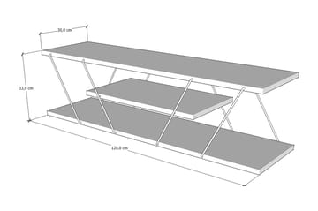 Ljusfors TV-bänk 120 cm - Valnöt - Möbler - Tv möbel & mediamöbel - TV bänk & mediabänk