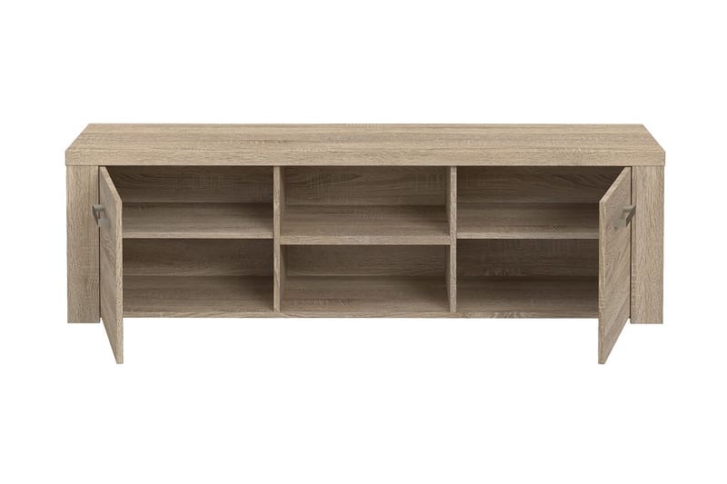 Loannia Golvstående Tv Bänk 151 cm med Förvaring i Mörkt Trä - Brun - Möbler - Tv möbel & mediamöbel - TV bänk & mediabänk