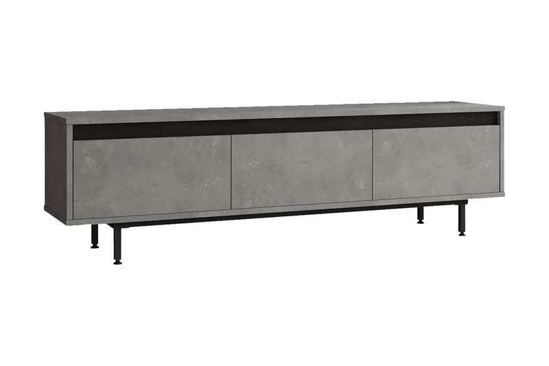 Lozyno Tv-bänk 160 cm - Silver/Svart - Möbler - Tv möbel & mediamöbel - TV bänk & mediabänk