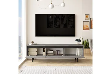 Lozyno Tv-bänk 160 cm - Silver/Svart - Möbler - Tv möbel & mediamöbel - TV bänk & mediabänk