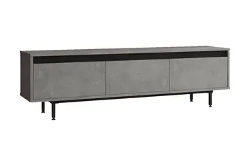 Lozyno Tv-bänk 160 cm - Silver/Svart - Möbler - Tv möbel & mediamöbel - TV bänk & mediabänk