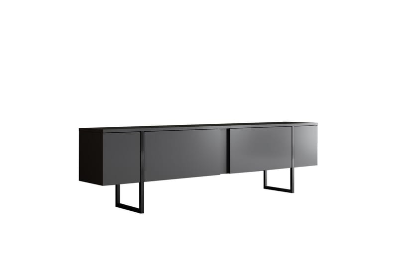 Luxe Tv-bänk 180x50 cm Svart - Hanah Home - TV bänk & mediabänk