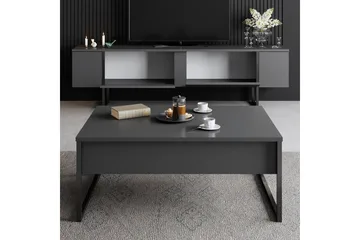 Luxe Tv-bänk 180x50 cm Svart - Hanah Home - Möbler - Tv möbel & mediamöbel - TV bänk & mediabänk