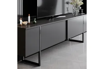 Luxe Tv-bänk 180x50 cm Svart - Hanah Home - Möbler - Tv möbel & mediamöbel - TV bänk & mediabänk