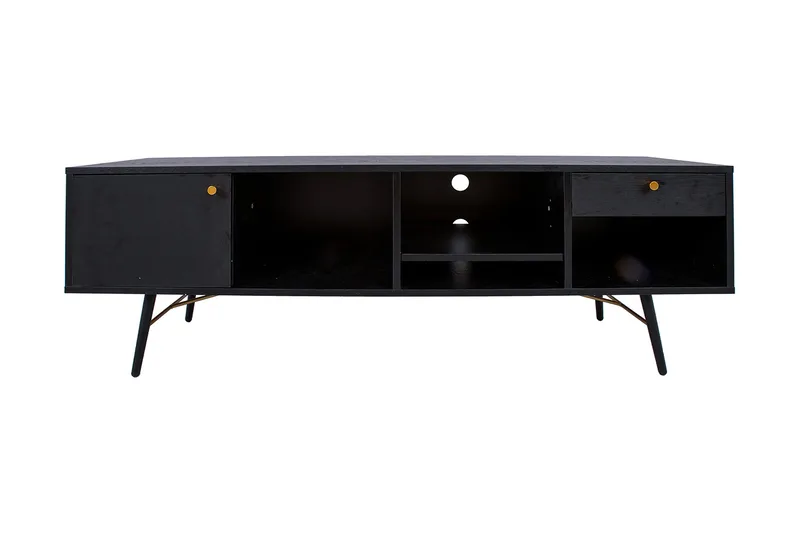 Luxemburg Tv-Bänk Svart/Koppar - Möbler - Tv möbel & mediamöbel - TV bänk & mediabänk